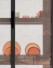 Anta vetro telaio nero D23-184x238 - Doimo Cucine